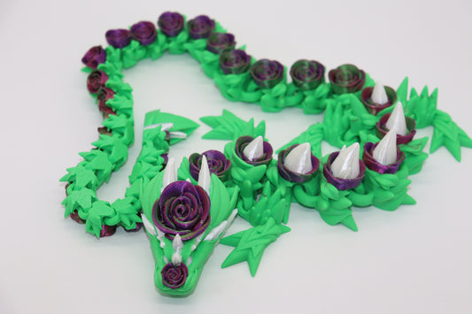 Large Rose Dragon – The Majestic 3D Printed Floral Fantasy