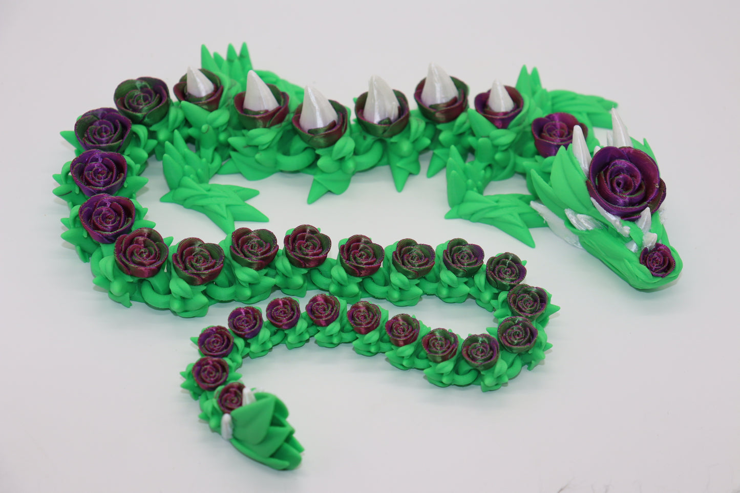 Large Rose Dragon – The Majestic 3D Printed Floral Fantasy