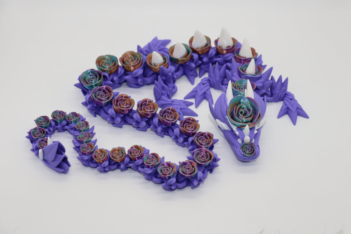 Large Rose Dragon – The Majestic 3D Printed Floral Fantasy