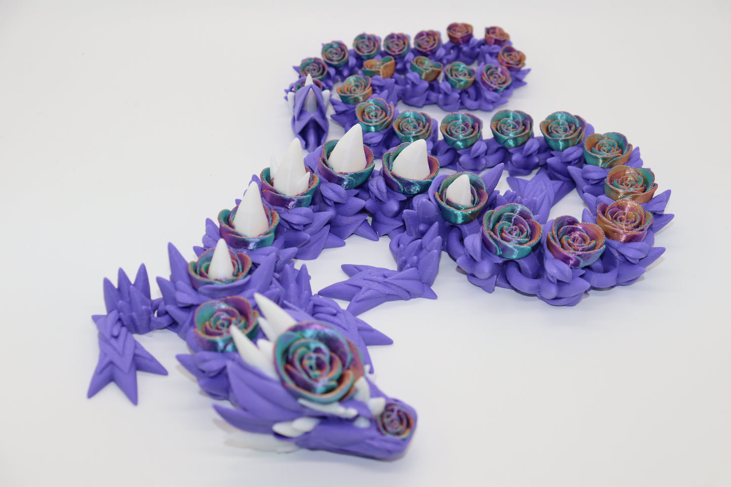 Large Rose Dragon – The Majestic 3D Printed Floral Fantasy