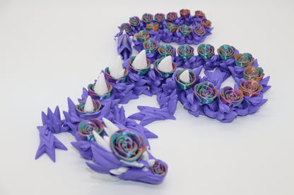 Large Rose Dragon – The Majestic 3D Printed Floral Fantasy