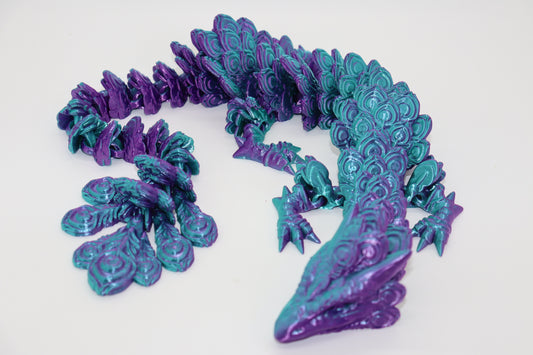 Peacock Dragon – Grace, Color, and Fantasy Combined